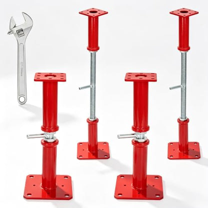 Adjustable House Floor Jacks 12-22 Inch, 10000 LBS Screw Jack Post, 4Pcs - size: 12"-22"