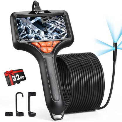 5" Triple Lens Handheld Endoscope Camera with Light