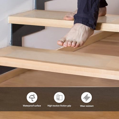 Clear Non Slip Stair Treads 4” x 30” (15 Pack)
