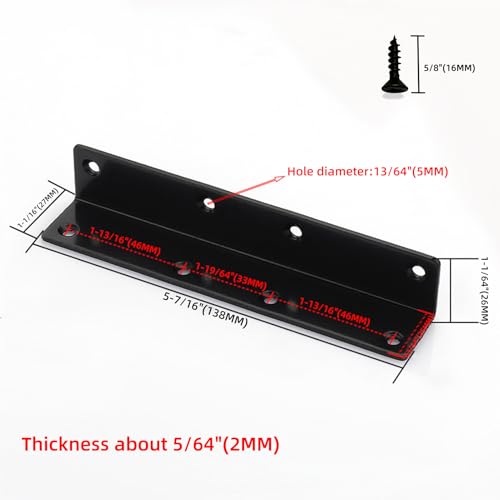 5.5" L Brackets Long Corner Braces 10 Pack