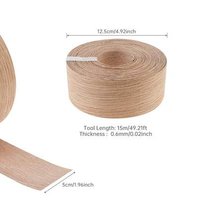 2in*50ft Edge Banding Wood Veneer Strips Adhesive Wood Banding Strips - size: 2 inch * 50 ft (5 cm * 15M)