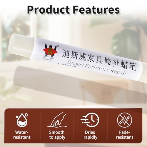 Wood Filler Sticks, White Canvas Texture, Scratch Repair Crayons - color: White Canvas Texture