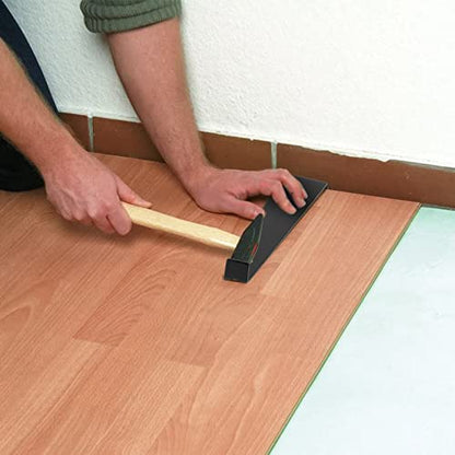 2 Pack 12 Inch Black Pull Bar, Heavy Duty Pull Bar for Laminate Plank, Vinyl Plank and Wood Flooring Installation