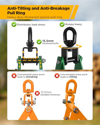 30 Inch Log Lifting Tongs, Log Grapple Hook with Handle for Tractor - size: 4 Claws - 30‘’
