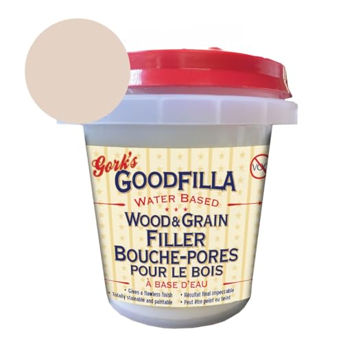 Goodfilla Neutral Base, 8 oz, Wood and Grain Filler, Stainable, Tintable, Sandable, Zero Waste, Non-Toxic, USA Made - color: Neutral, size: 8 oz