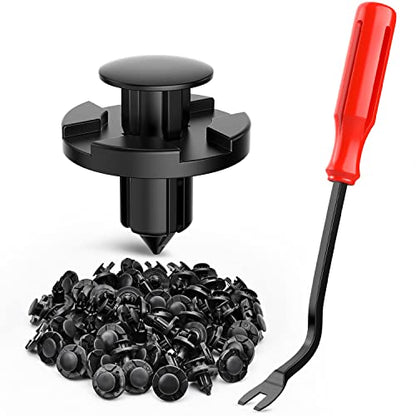 Nilight 100PCS Nylon Bumper Rivet Fender Clips OEM Replaces Nissan: 01553-093210 8mm,1PC Bonus Fastener Remover - color: For Nissan Infiniti