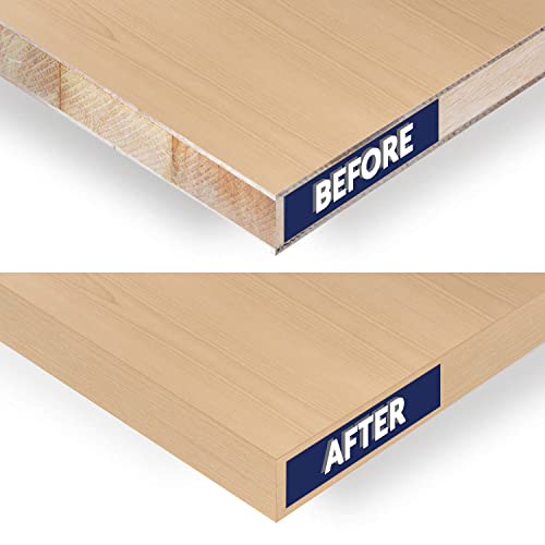 Birch Edge Banding 1-1/2 inch x 25 feet Wood Veneer Pre Glued Adhesive Edging Trim Band Tape Iron On Flexible Strip Roll Laminate Cabinate Countertop Furniture Shelf MDF Board Paintable Edgebanding - size: 1-1/2 in x 25 ft