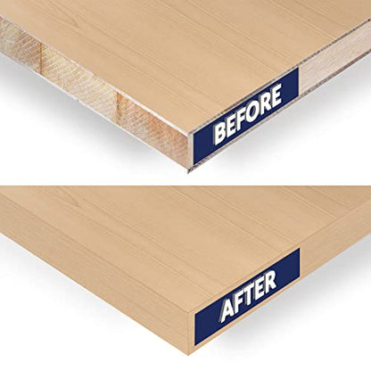 Birch Edge Banding 1-1/2 inch x 25 feet Wood Veneer Pre Glued Adhesive Edging Trim Band Tape Iron On Flexible Strip Roll Laminate Cabinate Countertop Furniture Shelf MDF Board Paintable Edgebanding - size: 1-1/2 in x 25 ft