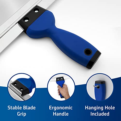 18" Pro Taping Knife | Premium Stainless Steel Blade with a Soft Grip | Best Drywall Taping Tool