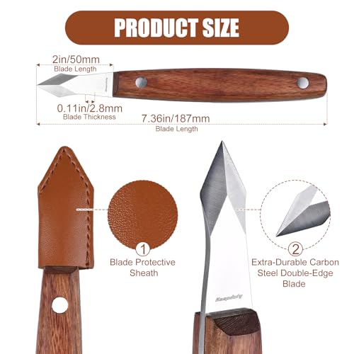 Marking Knife Woodworking, High-Carbon Steel Double Beveled Blade