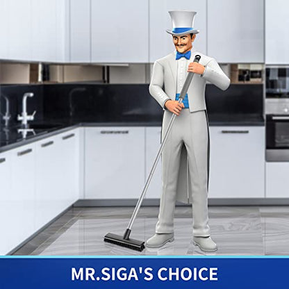 MR.SIGA Floor Scrub Brush with Long Handle for Cleaning Cleaning Bathroom - size: 8.7 x 48.4 inch