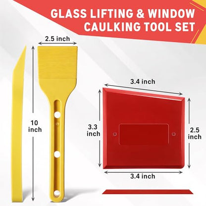 Feekoon Plate Glass Lifting Tool and Silicone Caulk Finishing Set
