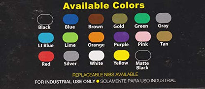 Enamel Paint Markers MPD-15 | GREEN - 1 Pack | Permanent Marks on Metal, Glass, Rubber, Plastic & more, Waterproof UV Resistant - color: Green