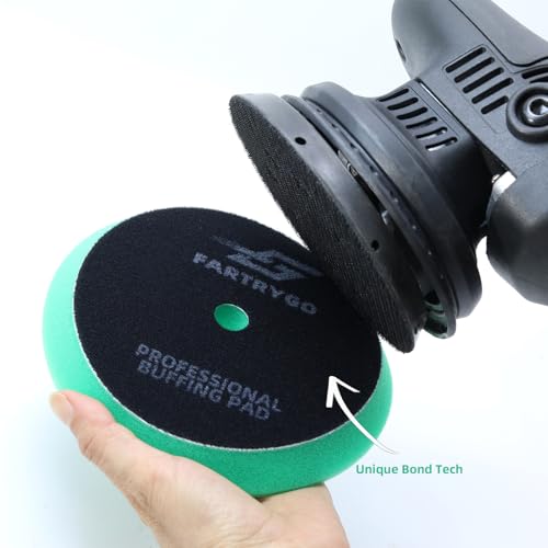 6" Foam Buffing Pads 6-Pack – Premium Polishing Pads for Heavy Cutting, Paint Correction, Scratch Removal, & Gloss – Rotary/DA Compatible - size: 6 Inch