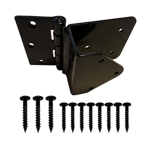 2 Pack 3.5 Inch Heavy Duty U-Strap Hinge for 2-Inch-Thick Treated Lumber and Studs to Install Wood Frame Heavy Door Fences Garden Gate Shed Barn Door Garage for 2'' × 4‘’ Lumber