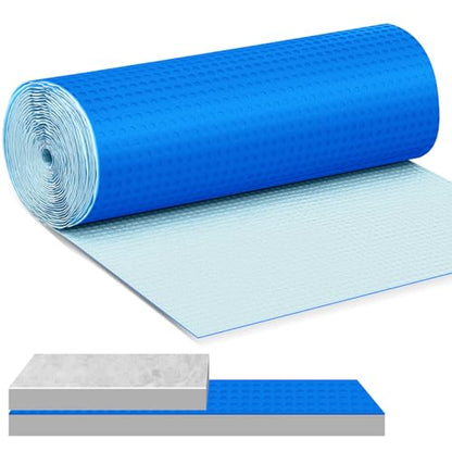 Drydiet 215 Sqft Uncoupling Membrane for Tile 1/8''(3mm), Blue - color: Blue, size: 215 Sqft