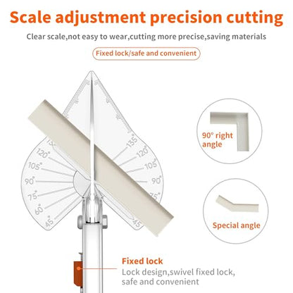 GARTOL 45-135° Adjustable Miter Shears, Quarter Round Cutter for PVC & Trim - size: HD-3101 EU - Shears With Replacement Blades