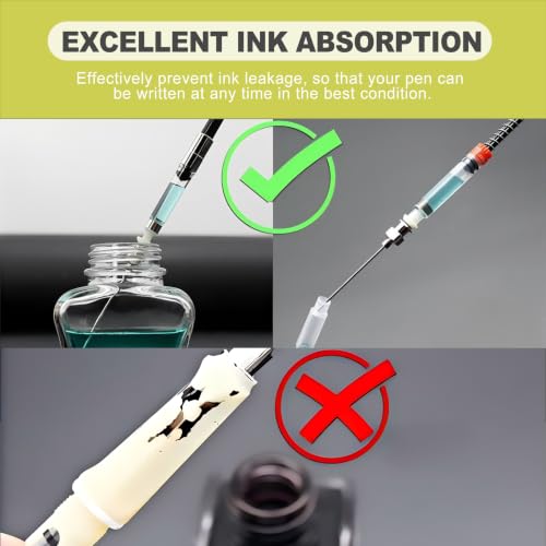 5 Pack Syringe Set with Blunt Tip Needles Plastic Syringes for Glue Ink Liquid Filling Precision Applicator for Crafts Woodworking Rhinestones Refillable Easy Control and Clean