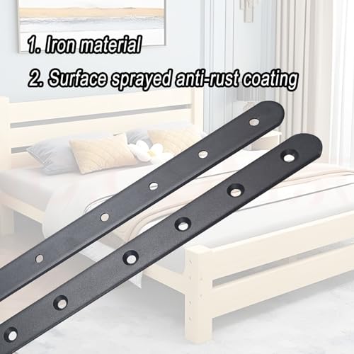 10 Pack Black Flat Mending Plate, 11-5/8" x 3/4" Metal Straight Flat Brackets for 1x6 1x8 Boards, Wood Furniture Repair