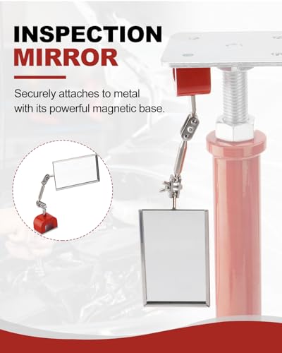 Inspection Welding Mirrors with Magnetic Base Adjustable Arm Machine Tool