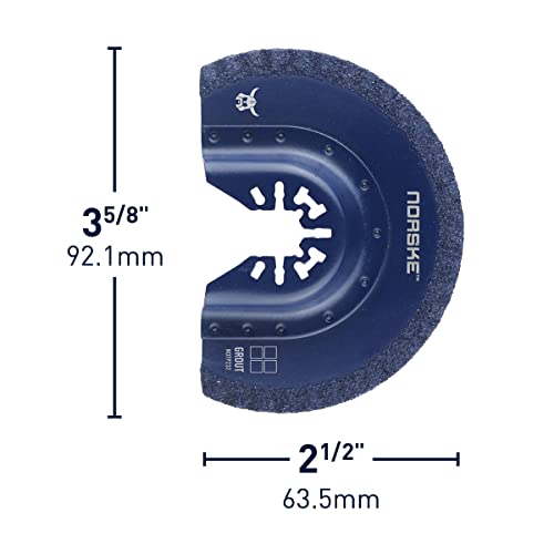 Norske Tools NOTP232 Fast Cut Grout Removal Oscillating Multi Tool Accessory Blade - style: Grout Removal