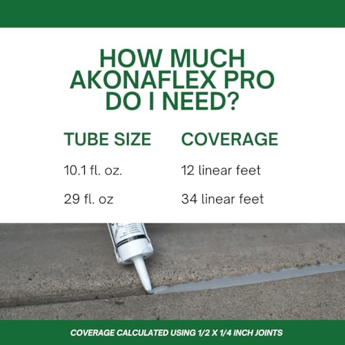 Akonaflex Pro Self-Leveling Expansion Joint Repair, 29 Ounces - style: 29 Fluid Ounces
