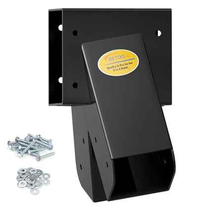 BETOOLL A-Frame 1pcs Bracket Swing Set Bracket for Heavy Duty Swing Set – Includes Mounting Hardware, Ideal for Indoor and Outdoor Playgrounds (1 Bracket-Black) - style: End Brackets(1Pcs-Black)