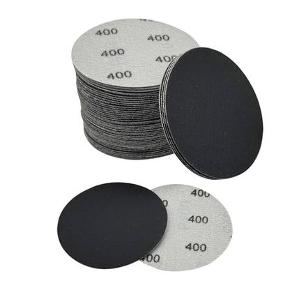 3 Inch Sanding Discs, 50pcs 400 Grit Premium Silicon Carbide Sandpaper - style: Grit 400