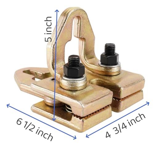 Heavy Duty 5 Ton Car Pulling Hook Right Angle 2 Way Auto Body Pull Clamp for Car Body Repair Tool Kit