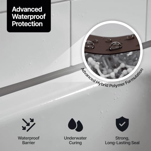 Hemway Kitchen & Bathroom Nut Brown Sealant & Adhesive 300ml 1 Pack - color: Nut Brown