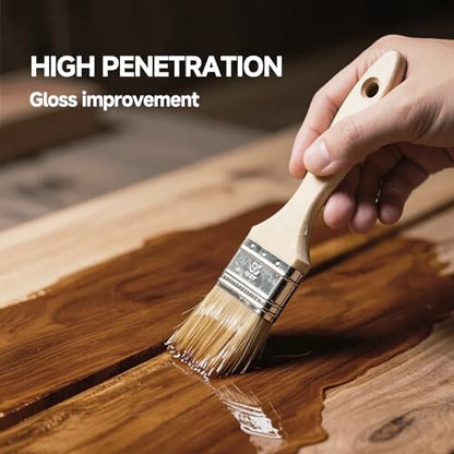 Wood Stain,32oz Teak Wood Stain & Sealer in One (with Tools) - color: Teak, size: 1kg