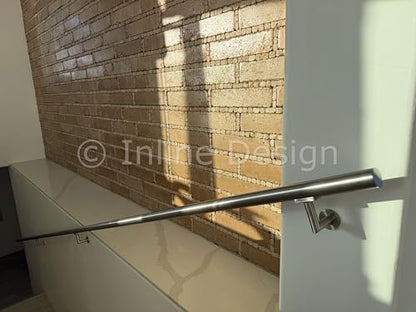 Handrail Bracket Stainless Steel 316 Luminous Quasar (Satin Stainless Steel) - color: Satin Stainless Steel