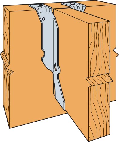 Simpson Strong-Tie JB28 Junior Bent Top-Flange Hanger - 1-9/16 in. x 7-1/4 in., 2x8 Joist Size, Heavy Duty 18-Gauge Construction, Zinc Galvanized Finish