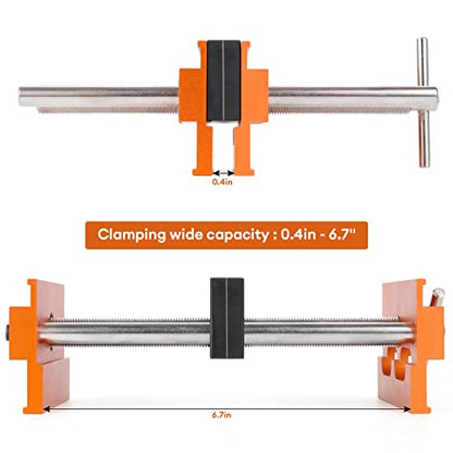 Self Centering Dowel Jig Kit Max 6.8'' Elongated Jaws & Extra-Wide Clamp
