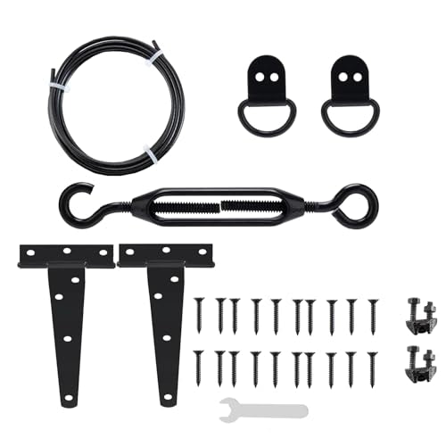Anti Sag Gate Kit for Wooden Fence Heavy Duty with 6" T-Hinge Outdoor