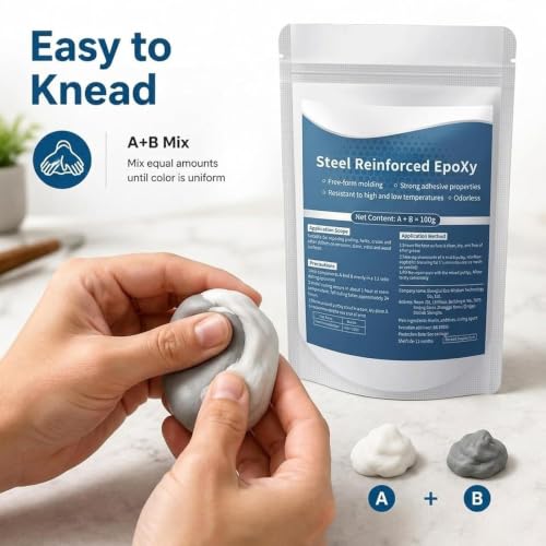 Steel Reinforced Epoxy Putty for Crack and Hole Repair