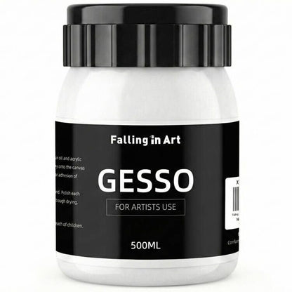 Falling in Art 16.9 Oz White Gesso Primer for Acrylic &Oil Paint - color: White