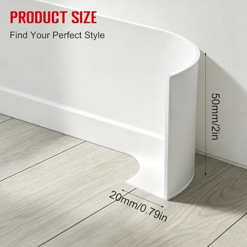 Self-Adhesive Flexible Molding Trim,Waterproof Molding,White,2.79inX40ft - color: White (2.79inX40ft)