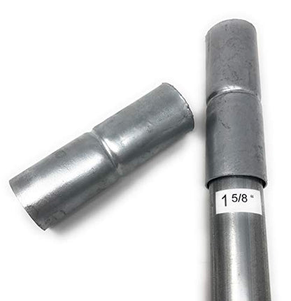 Chain Link Fence Top Rail Sleeves Galvanized Steel 4 Pc Pack 1-5/8" X 6"