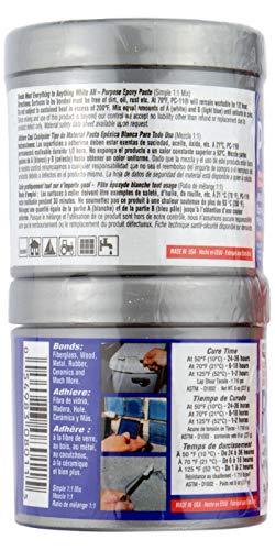 PC-Products PC-11 Epoxy Adhesive Paste, Two-Part Marine Grade, 1/2lb in Two Cans, Off White 80115 - size: 1/2 lb
