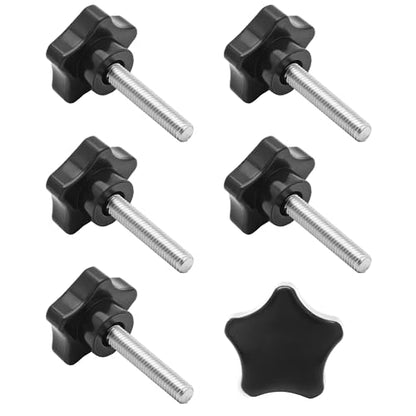 M8 x 40mm Thread Star Knobs, 6 Pieces - size: M8 x 40mm (6 pcs), style: Star Handle