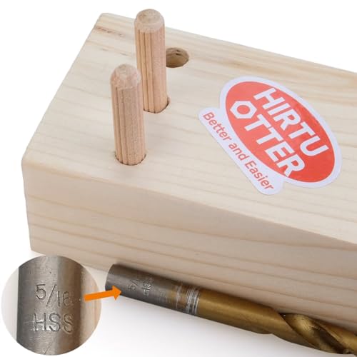 100 pcs 5/16" x 1-1/4" Wooden Dowel Pins, Hardwood, Kiln-Dried Fluted & Beveled Design for Easy Insertion for Woodworking, Furniture, Crafts & DIY Projects (M8 x 30) - size: 5/16" x 1 1/4"
