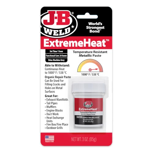J-B Weld 37901 ExtremeHeat High Temperature Resistant Metallic Paste - 3 oz