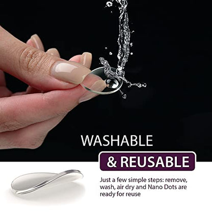 GreenFix Double Sided Sticky Dots 200PCs, Clear, Removable - size: 0.7" x 0.7"