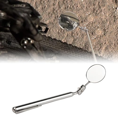 Flylin 4Pcs Telescoping Inspection Mirror Pen Style 33mm for Car Repair