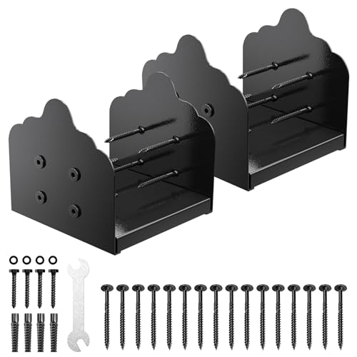 8x8 Post Base, 2Pcs Stainless Steel Adjustable Post Anchor Bracket - size: 8x8