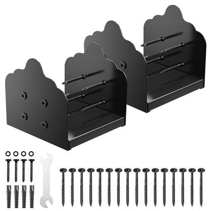 8x8 Post Base, 2Pcs Stainless Steel Adjustable Post Anchor Bracket - size: 8x8