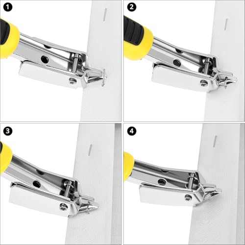 QWORK Heavy Duty Staple Remover Staple Puller Tool, 2 Pack Upholstery Staple Remover with Stainless Steel Tip for Furniture Carpet Cartons Wood Boxes Frames Floors