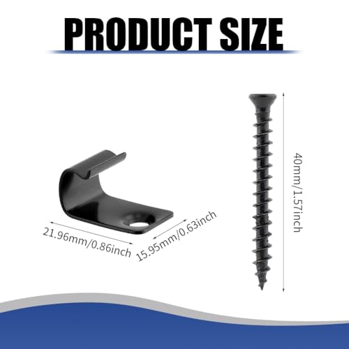 Hidden Deck Starter Clips 50 Pack for Grooved Composite Decking with Screws
