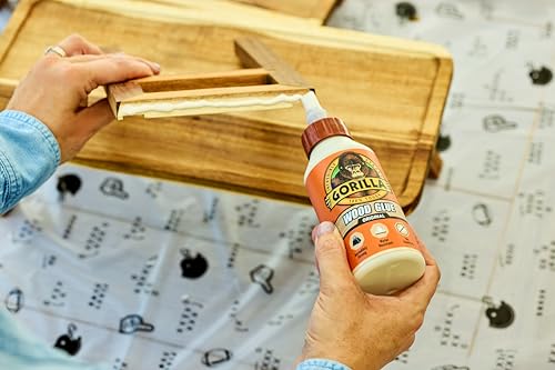 Gorilla 6205201 Wood Glue, Tan, 18 oz Bottle